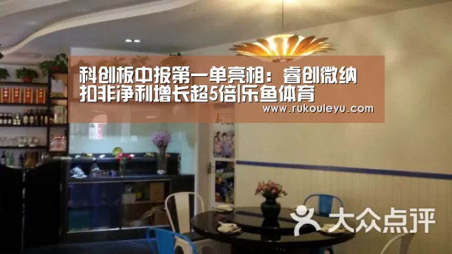 科创板中报第一单亮相:睿创微纳扣非净利增长超5倍|乐鱼体育(图1) 乐鱼体育